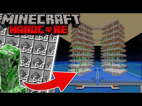 We're building an XXL creeper farm in Minecraft Hardcore! | Flexi Minecraft Hardcore German #5