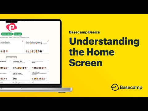 Understanding the Basecamp Home Screen – Basecamp Basics