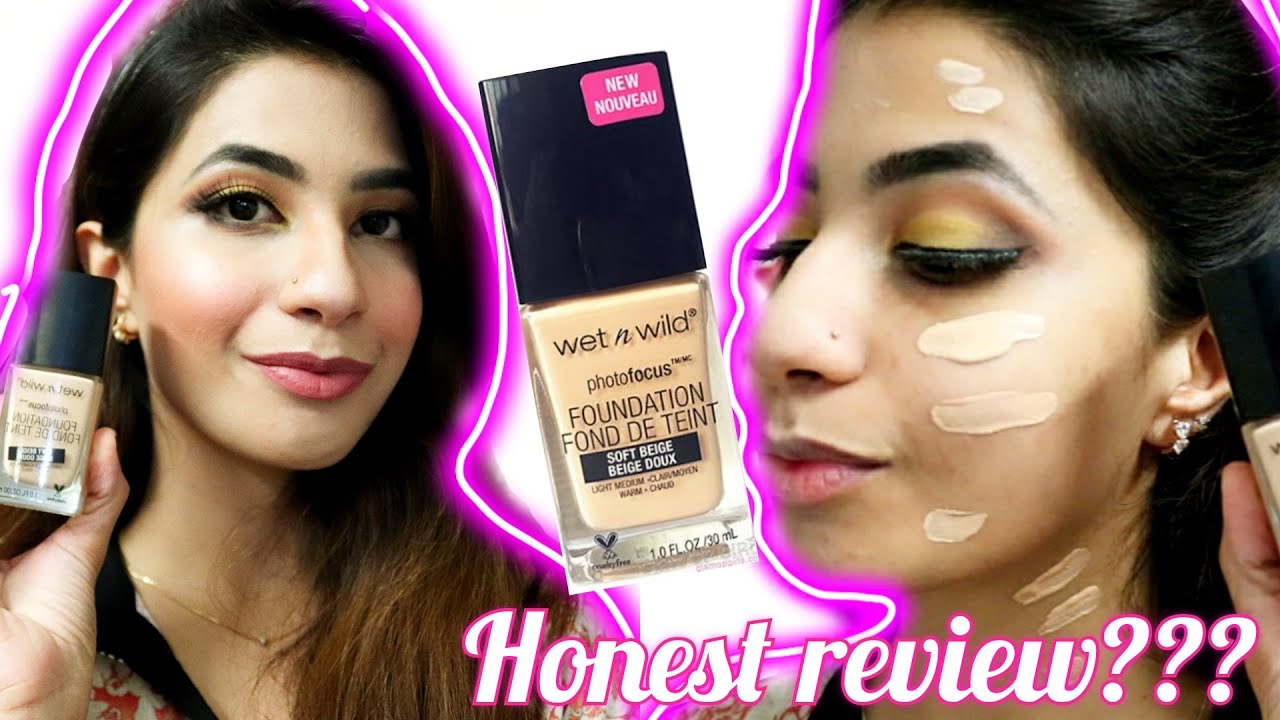 WET N WILD PHOTOFOCUS FOUNDATION REVIEW AND DEMO || SHADE : SOFT BEIGE