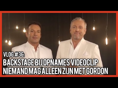 BACKSTAGE BIJ OPNAMES VIDEOCLIP NIEMAND MAG ALLEEN ZIJN MET GORDON - GERARD JOLING - VLOG #36