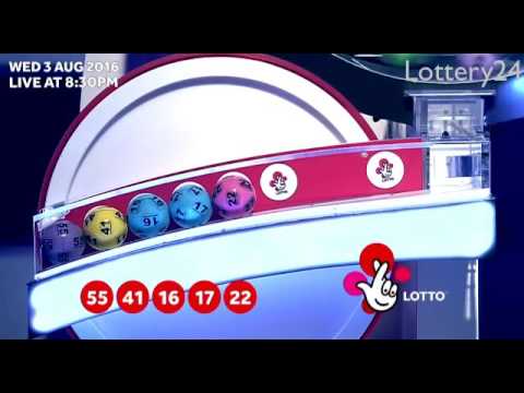 2016 08 03 UK lotto Numbers and draw results
