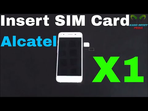 Alcatel One Touch X1 Insert the SIM Card