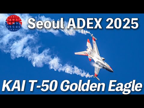 [Seoul ADEX 2025] KAI T-50 Golden Eagle | Friday Demo | 4K