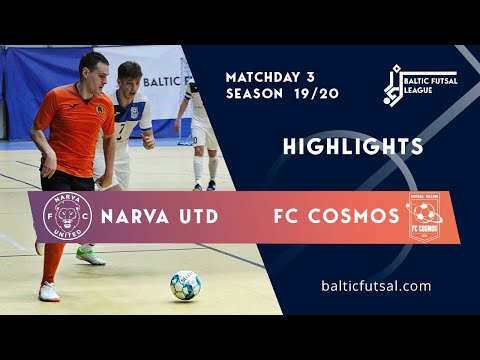 Narva United - FC Cosmos 2:4. Matchday 3. Highlights