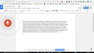 How to use the voice typing tool in Google Docs