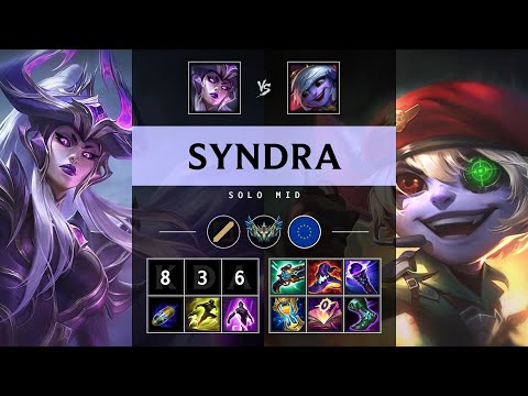 Syndra Mid vs Tristana - EUW Challenger Patch 25.21