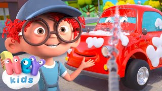 Oh, this car needs a wash! 🚘🫧 Car wash song | Cars for Kids | HeyKids Nursery Rhymes
