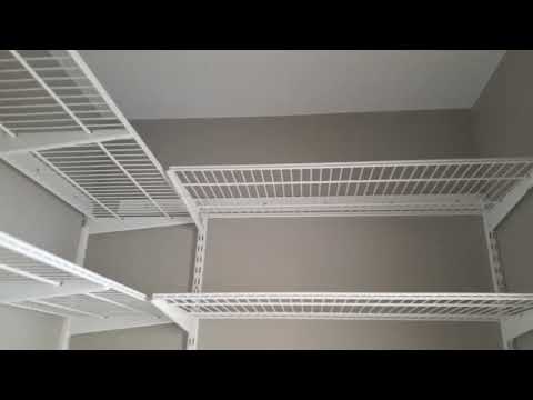 Установка металлической гардеробной системы НСХ. Калужская область.