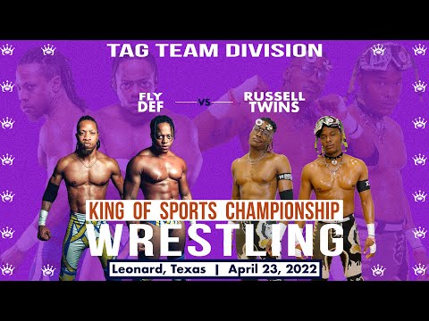 Fly Def vs Russell Twins Full Match | Leonard,Tx | 4/23/22 | King of Sports Wrestling
