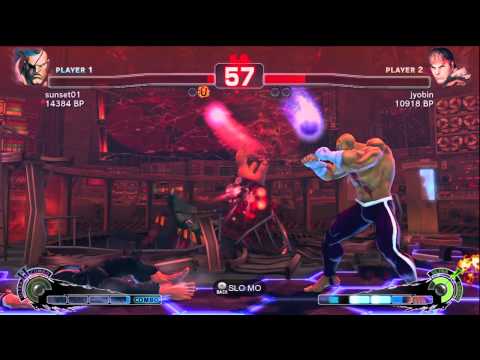 jyobin [Ryu] vs Sunset01 [Sagat] SSF4 Japanese Online Ranked Matches - TRUE HIGH-DEF.