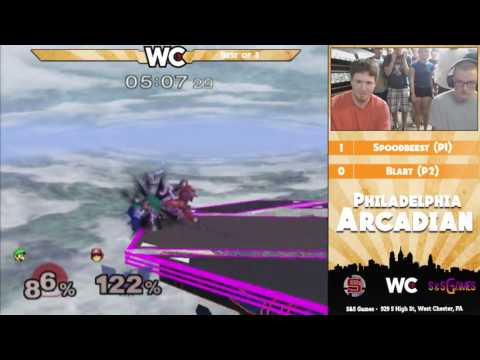 The Philadelphian Arcadian: Spoodbeest (Luigi) vs Blart (C. Falcon) - Pools
