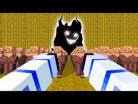 Can 1,000 Villagers Escape the Backrooms in Minecraft?
