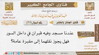 093   ما حكم القبور التي في المساجد؟ للإمام ابن باز image