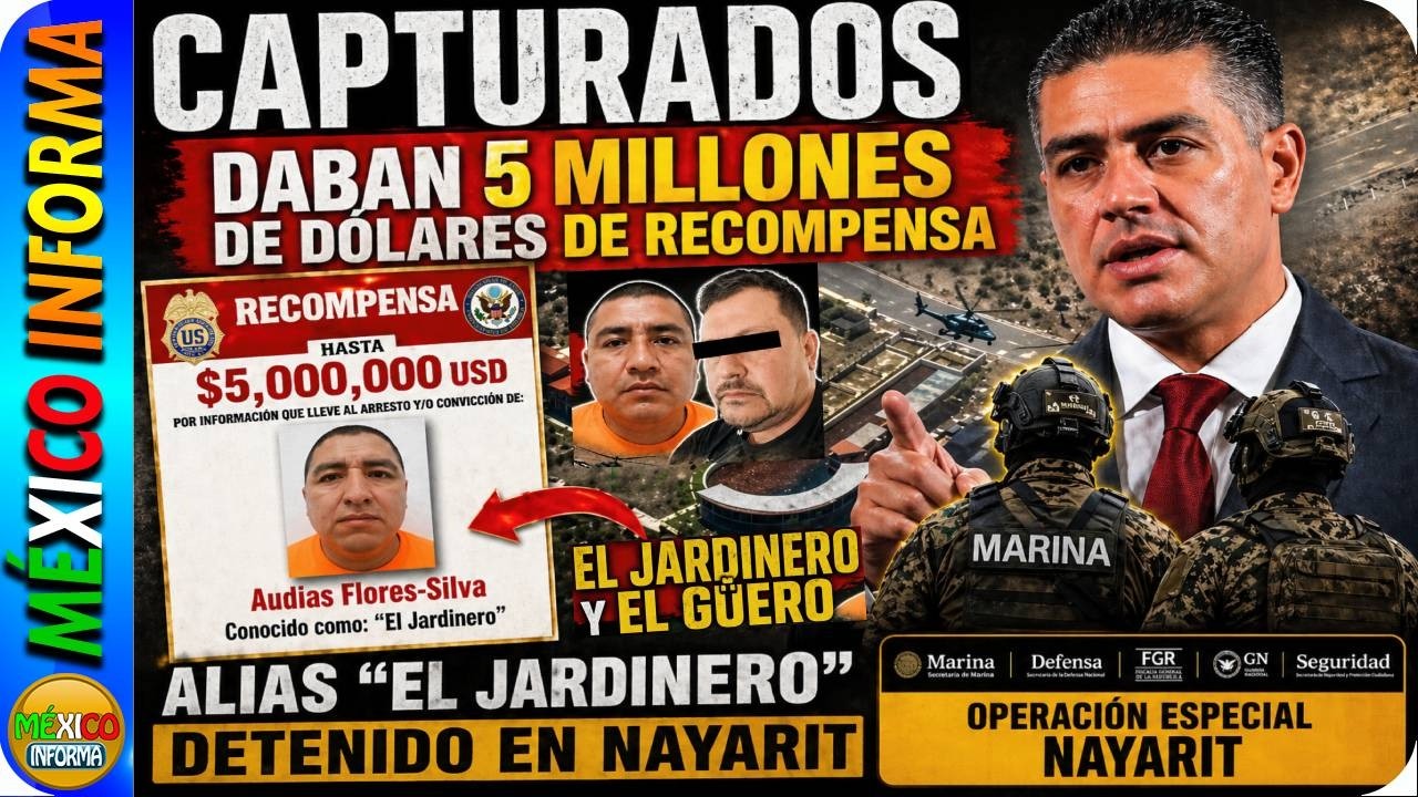 GOLPAZO A LA DELINCUENCIA. HARFUCH DA LA NOTICIA . CAPTURAN AL JARDINERO Y AL GÜERO.