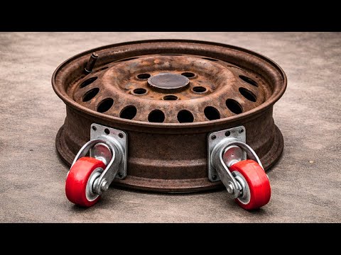 EXTREMELY POWERFUL!!! A Brilliant Idea Using Old Wheel Rims