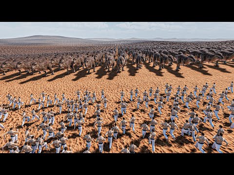 CAN 5.000 CHUCK NORRIS STOP 50.000 T-REX? - Ultimate Epic Battle Simulator 2 UEBS 2