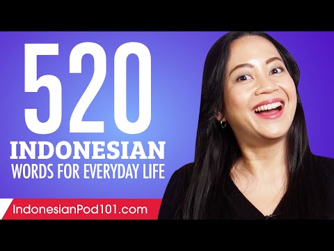 520 Indonesian Words for Everyday Life - Basic Vocabulary #26