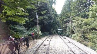 preview picture of video '【後方展望】筑波観光鉄道 筑波山ケーブルカー@宮脇発車から行き違いまで'