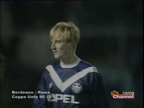 12/12/1990 Uefa Cup Round 3 2nd leg BORDEAUX v AS ROMA