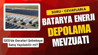 Milyon Dolarlık GES + Depolama Soruları | Batarya Enerji Depolama Mevz