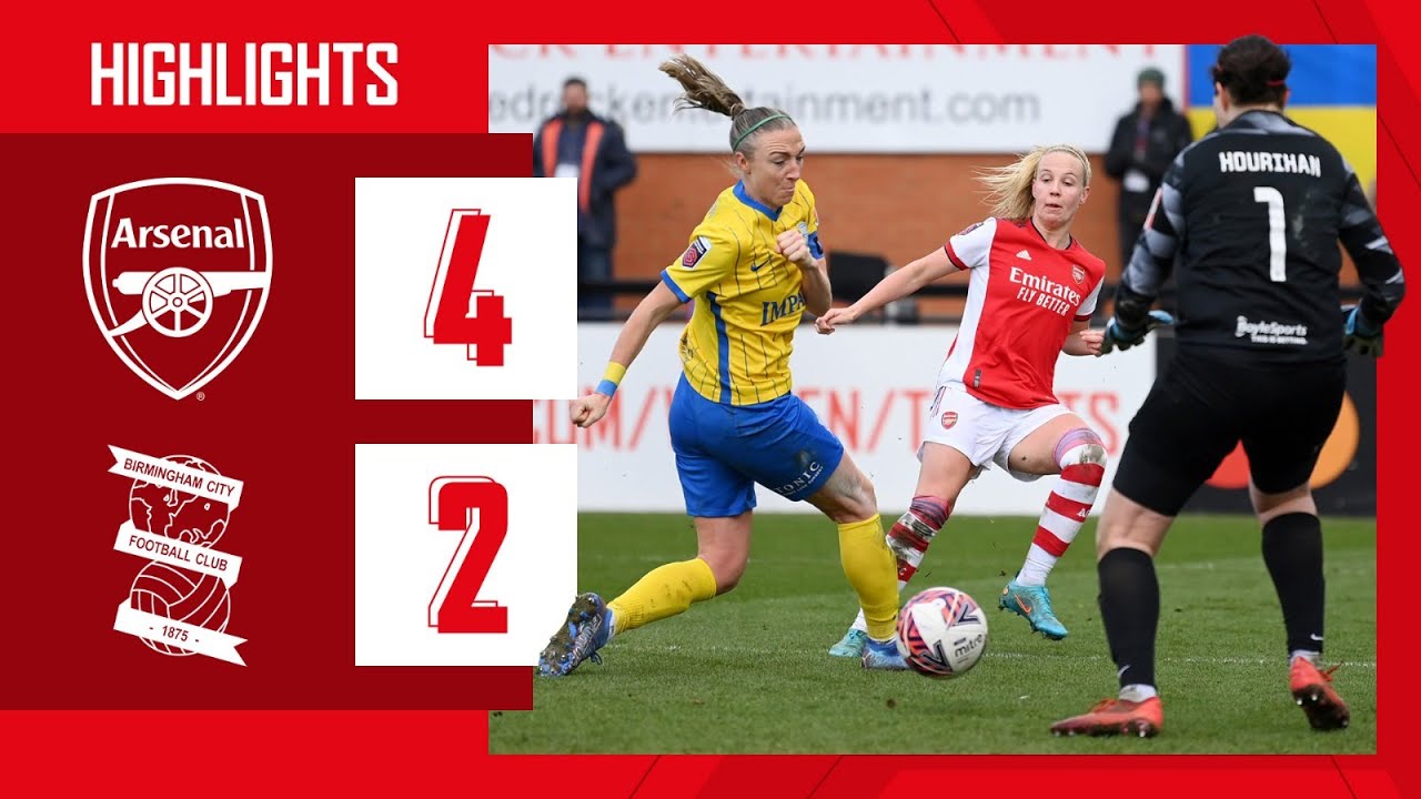 HIGHLIGHTS | Arsenal 4-2 Birmingham City | Souza, Miedema, Mead, Foord