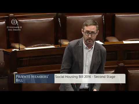 Deputy Eoin Ó Broin - Private Members’ Bill - 22.11.2018