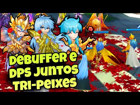 Tri-Peixes: Albafica, Afrodite Divino, Afrodite de Peixes - Saint Seiya Awakening