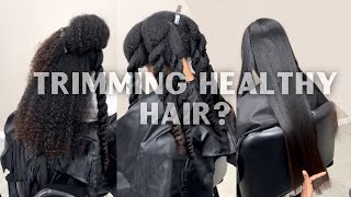 SILK PRESS on Long Natuarl curly hair UPDATE