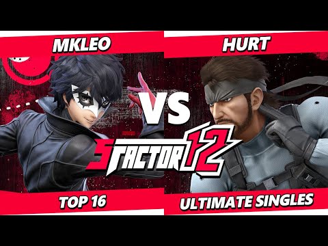 S Factor 12 - Hurt (Snake) Vs. MkLeo (Joker) Smash Ultimate - SSBU