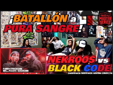 🔴COLOMBIANOS REACCIONAN a NEKROOS vs BLACK CODE - ¡BATALLÓN a PURA SANGRE! [FMS PERÚ JORNADA 4 2023]