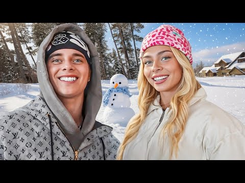 Gavin Magnus and his NEW Girlfriend snow challenge