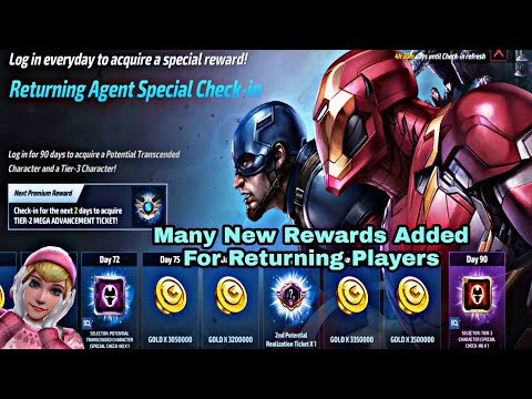 Many New Rewards Added For Returning Players - Marvel Future Fight