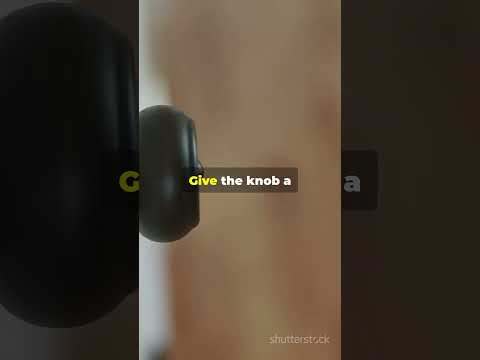 Fix a wobbly doorknob fast