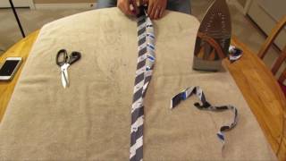 How to make a skinny tie from a fat tie