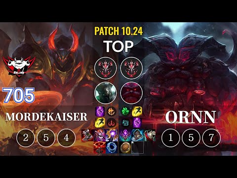 JDG 705 Mordekaiser vs Ornn Top - KR Patch 10.24