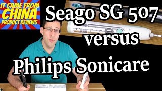 Seago SG 507 vs Philips Sonicare Electric Sonic Toothbrush Comparison Review