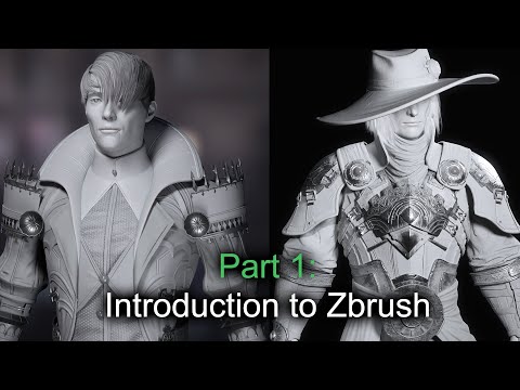 Part 1 Intro to zbrush Zbrush for beginner tutorial series