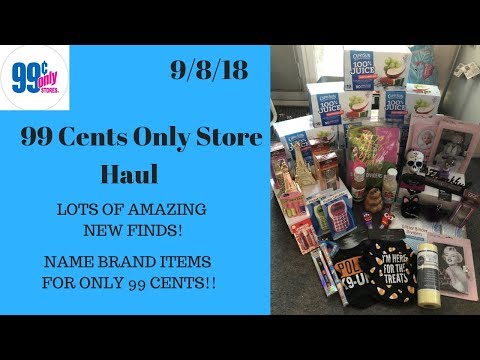 99 Cents Only Store Haul 9/8/18~Lots of Name Brand New Items for Only 99 Cents ❤️❤️ Video