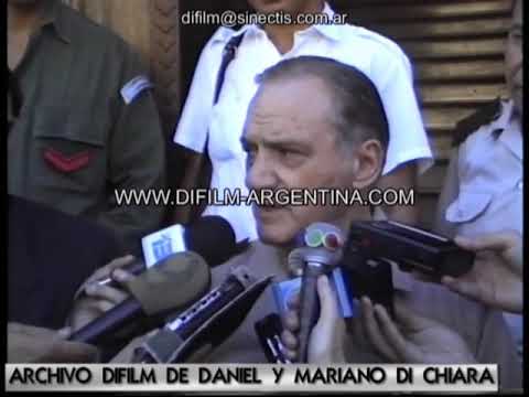 Judgment to the military uprising in the face uprising painted in Argentina 1990 FOOTAGE ARCHIVE