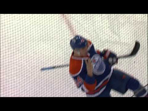 Nail Yakupov backhand goal 6-2 hat trick April 27 2013 Vancouver Canucks vs Edmonton Oilers NHL