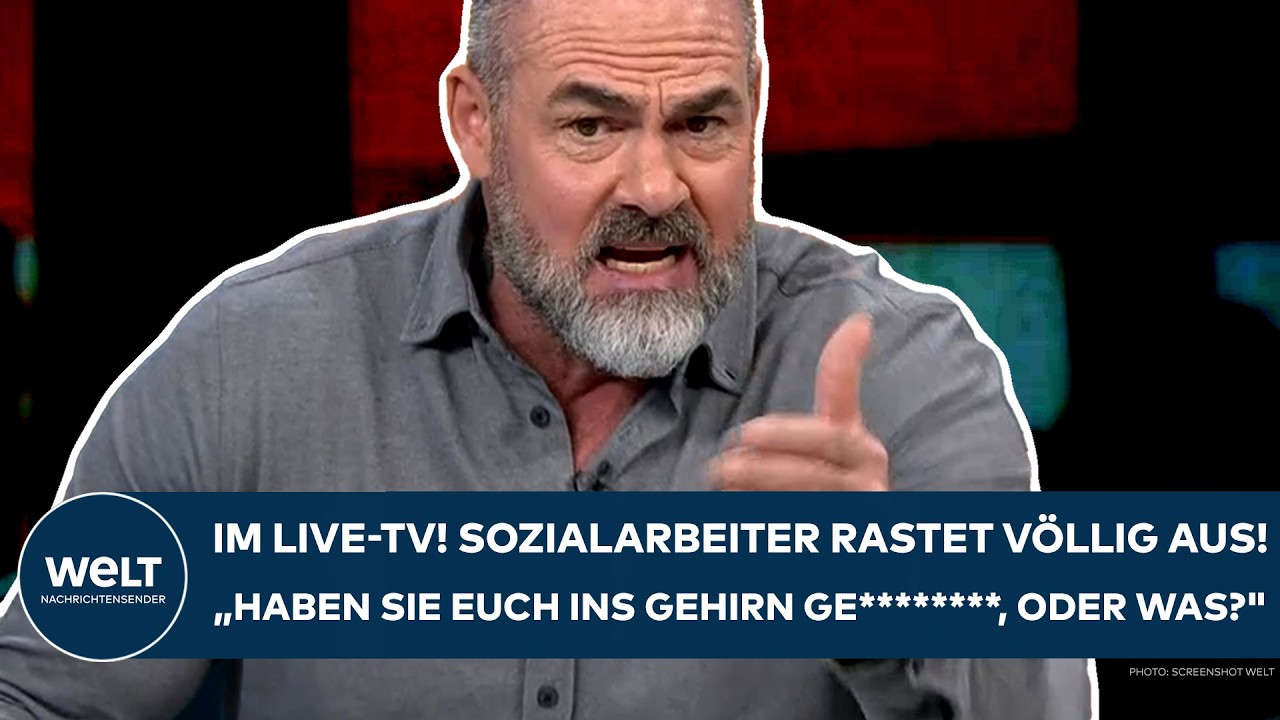 DEUTSCHLAND: Im TV! Sozialarbeiter rastet aus! "Haben sie euch ins Gehirn ge********, oder was?"