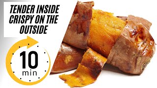 Fastest Way To Cook Sweet Potatoes! (Microwave, Then Oven)