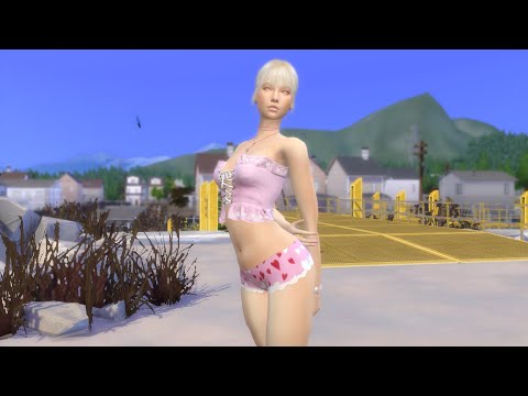 the sims 4 realistic style download girl Dominika Novotny by Bonita100 Game Video Preview