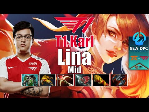 FNATIC vs T1 | KARL LINA RIGHT CLICK BUILD IS SCARY | DPC SEA 2022 WINTER TOUR