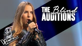 Jet van der Steen sing &quot;Turning Tables&quot; in The Blind Auditions of The Voice of Holland Season 9