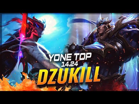 Dzukill - Yone vs Garen TOP Patch 14.24 - Grandmaster Yone Gameplay