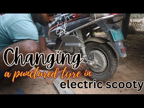 Eco-Friendly Electric Bike Tyre Change | Farm Life Hacks