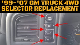 1999-2007 GM Truck 4wd Switch Replacement Video