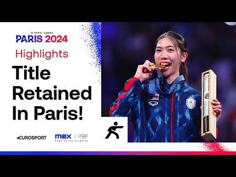 Paris 2024 Taekwondo: Panipak Wongpattanakit defends Olympic title at 49kg 🇹🇭 | #Paris2024