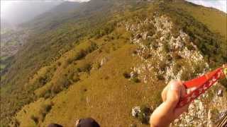 preview picture of video 'Italy - Paragliding with Albatros School, Meduno 2012'